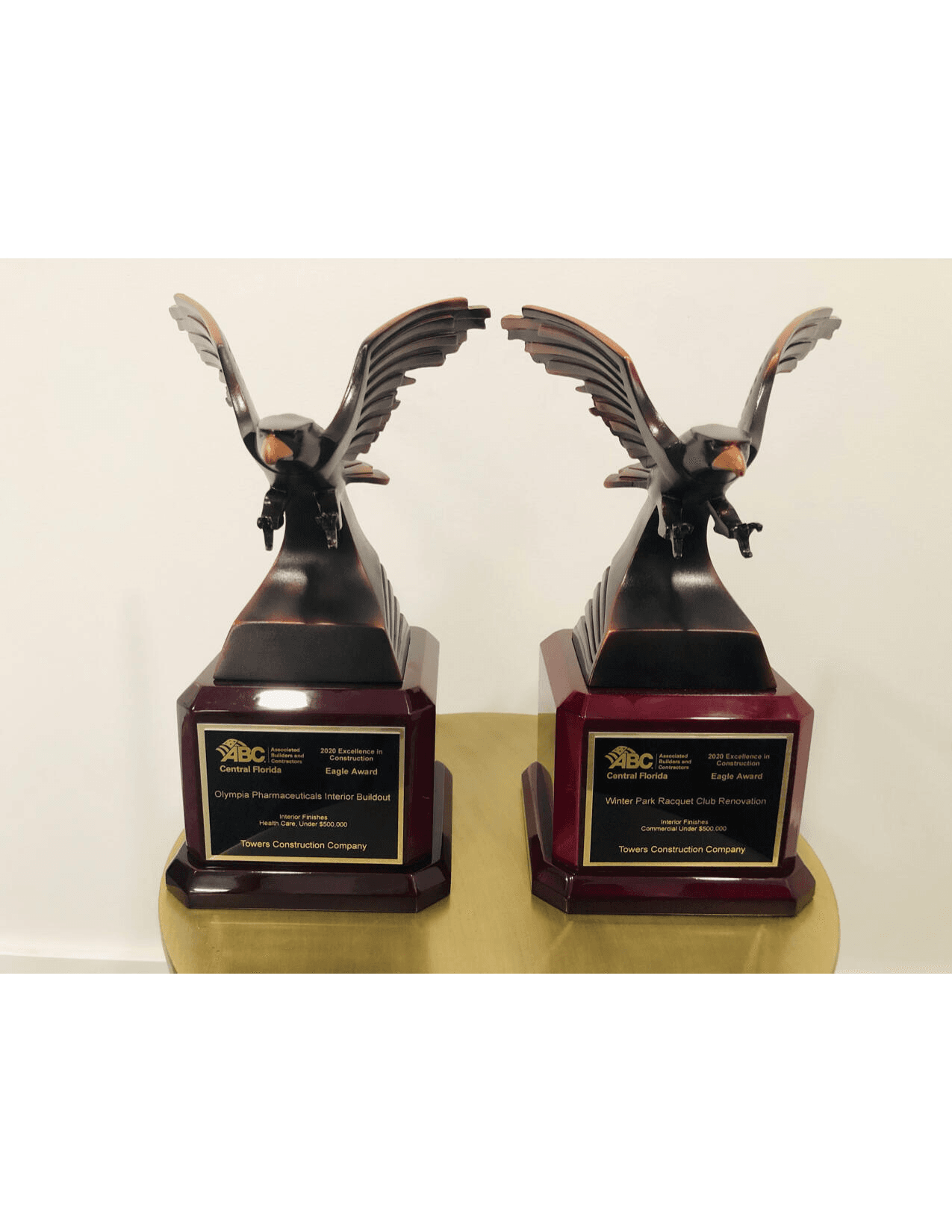 Two Eagle Awards — Excellence in Construction