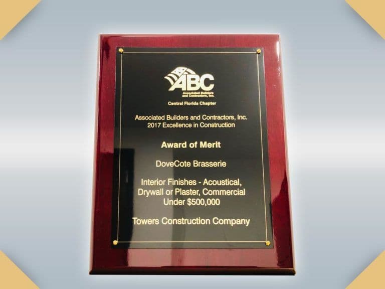 Award of Merit — Excellence in Construction